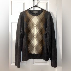 Tricots St. Raphael brown and white sweater